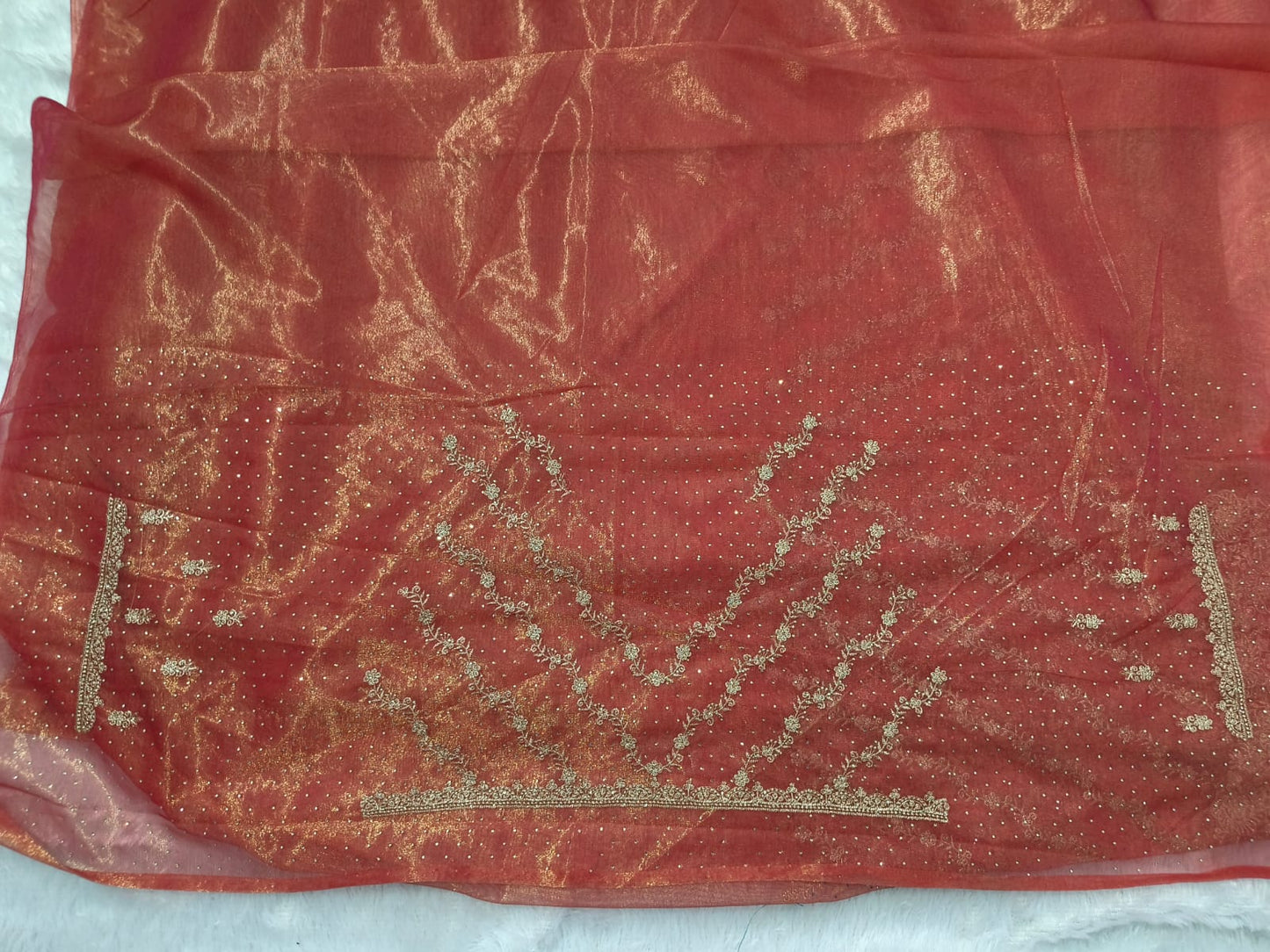 Premium soft organza fancy designer sarees