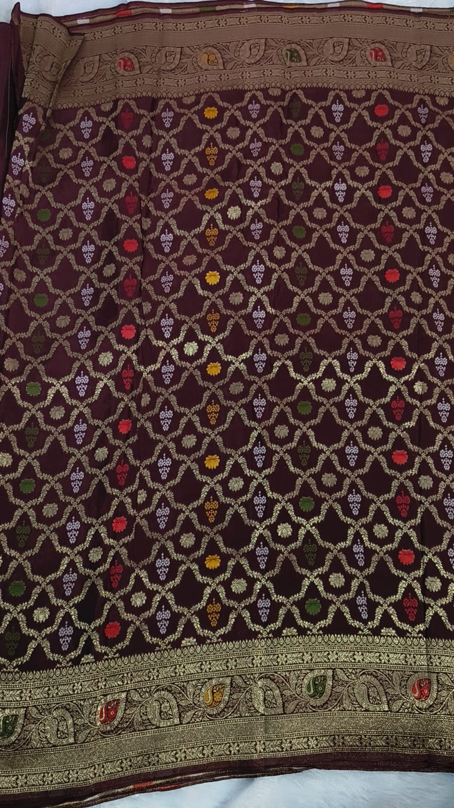 Premium chocolate brown Katan Viscose