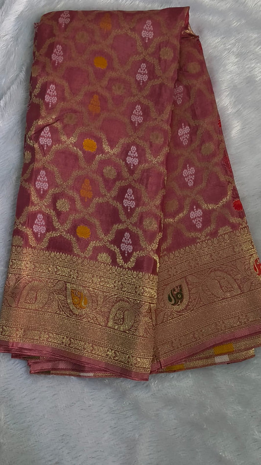 Premium peach Katan Viscose