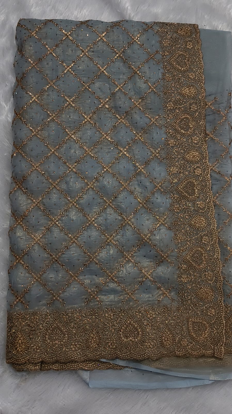Premium soft organza fancy designer sarees