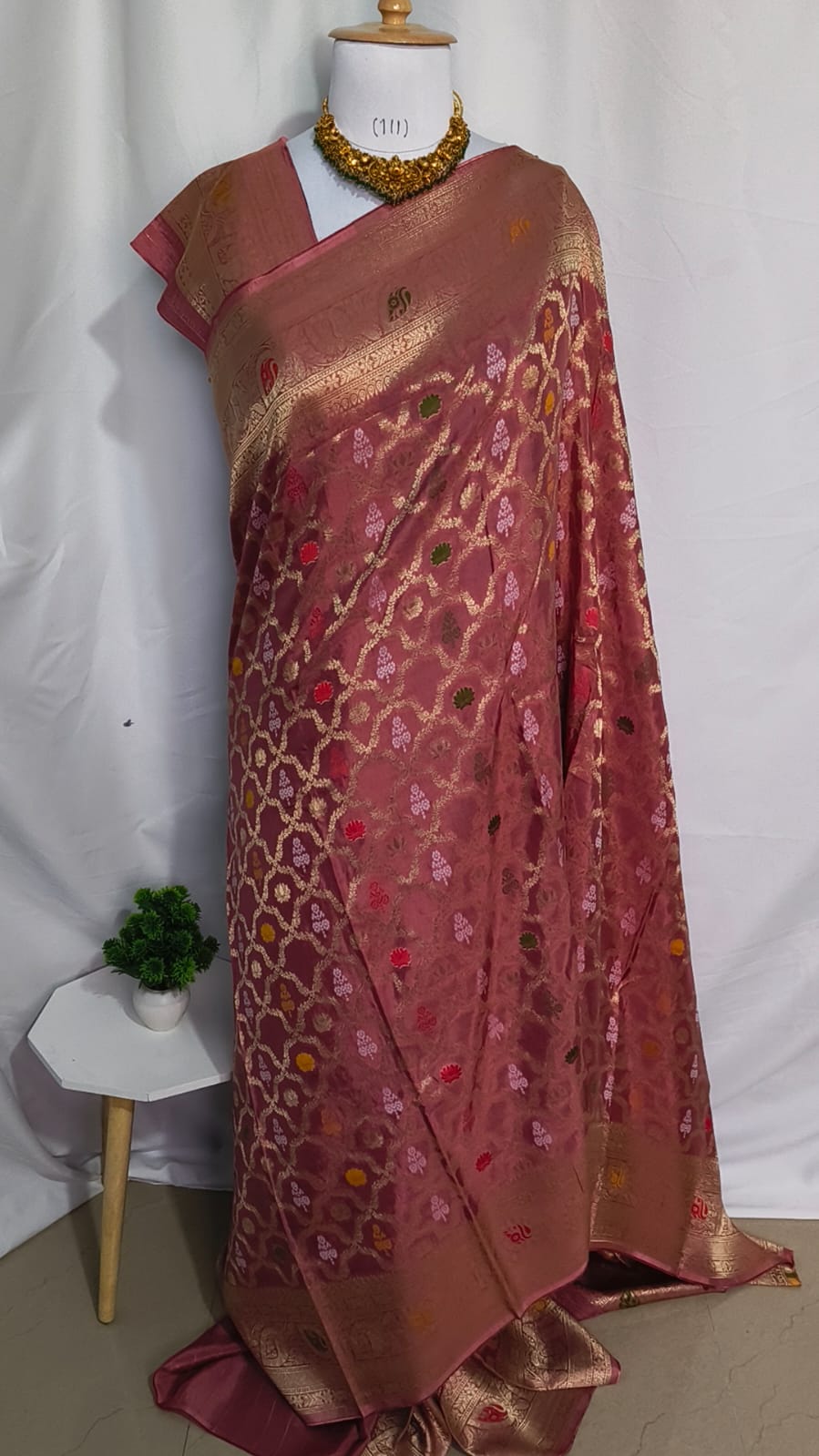 Premium peach Katan Viscose