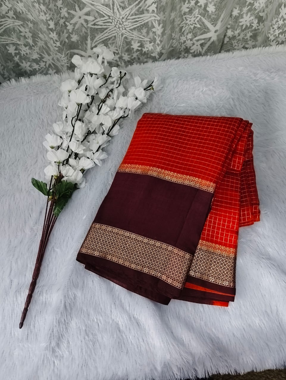 premium assam silk with bentex border