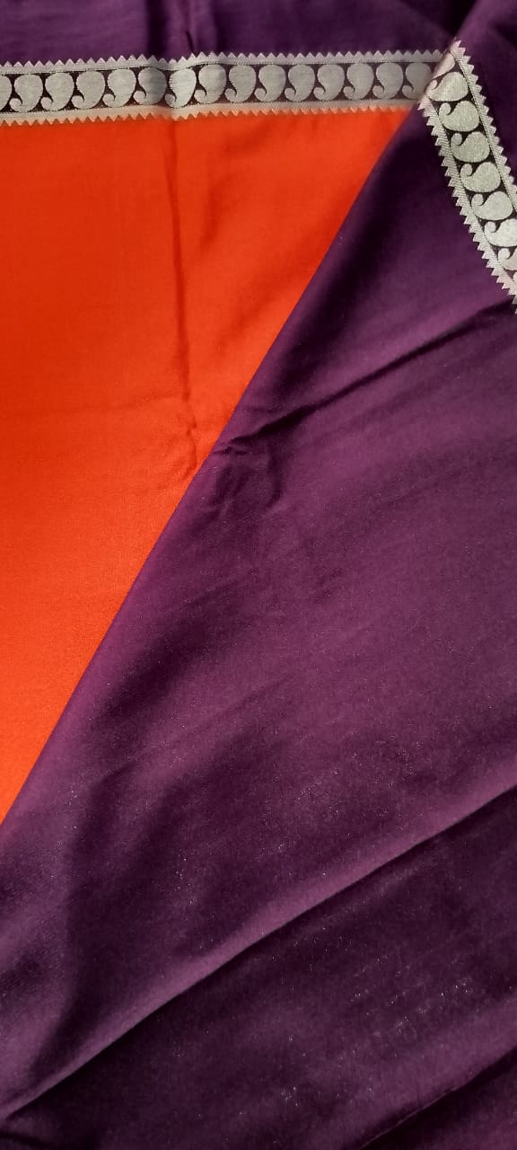 Semi mysore crape silk mango design