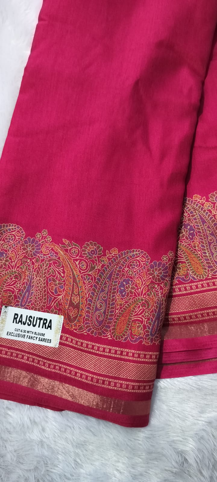 Beautiful rajsutra fancy wear saree