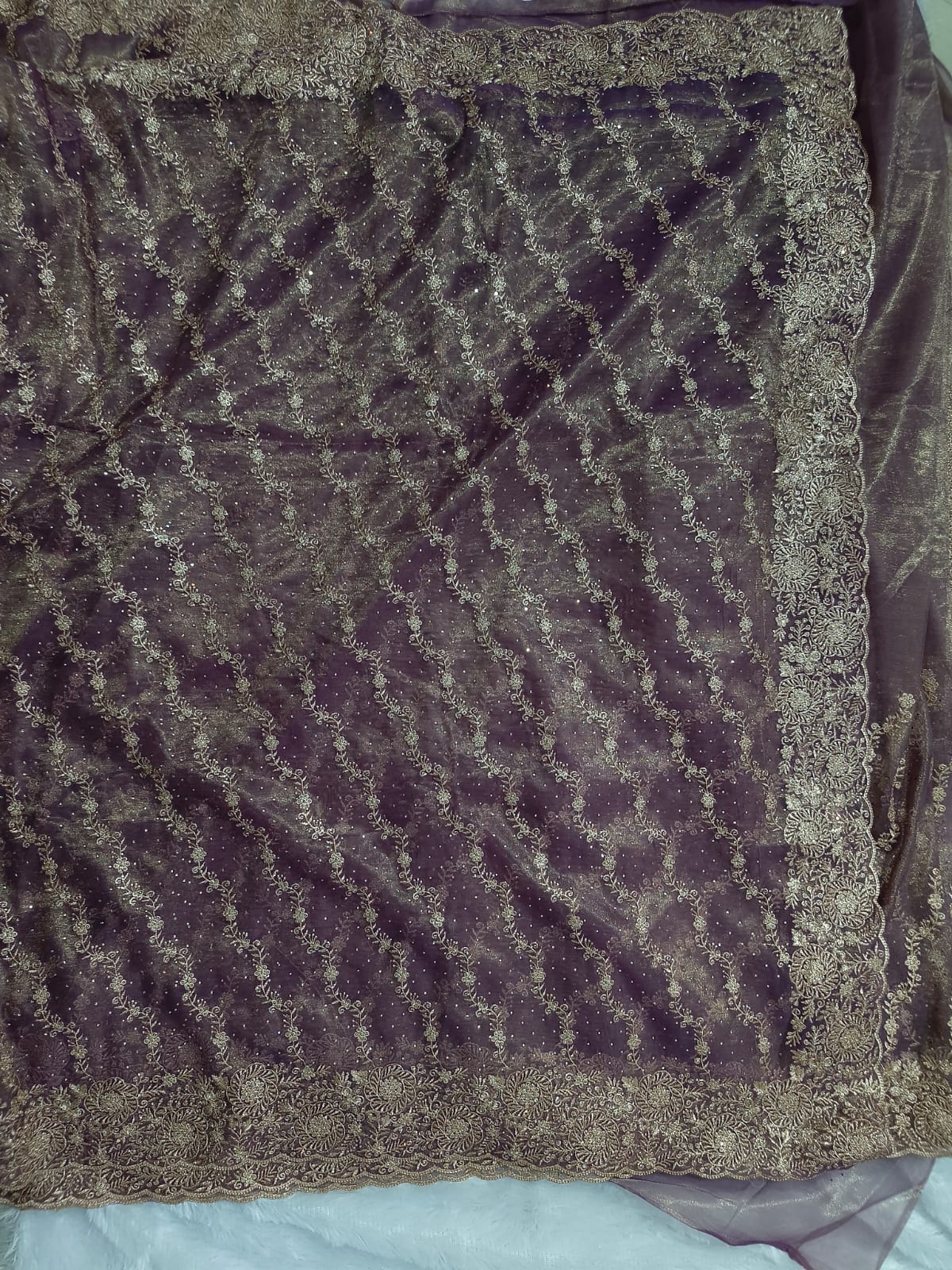 Premium soft organza fancy designer sarees