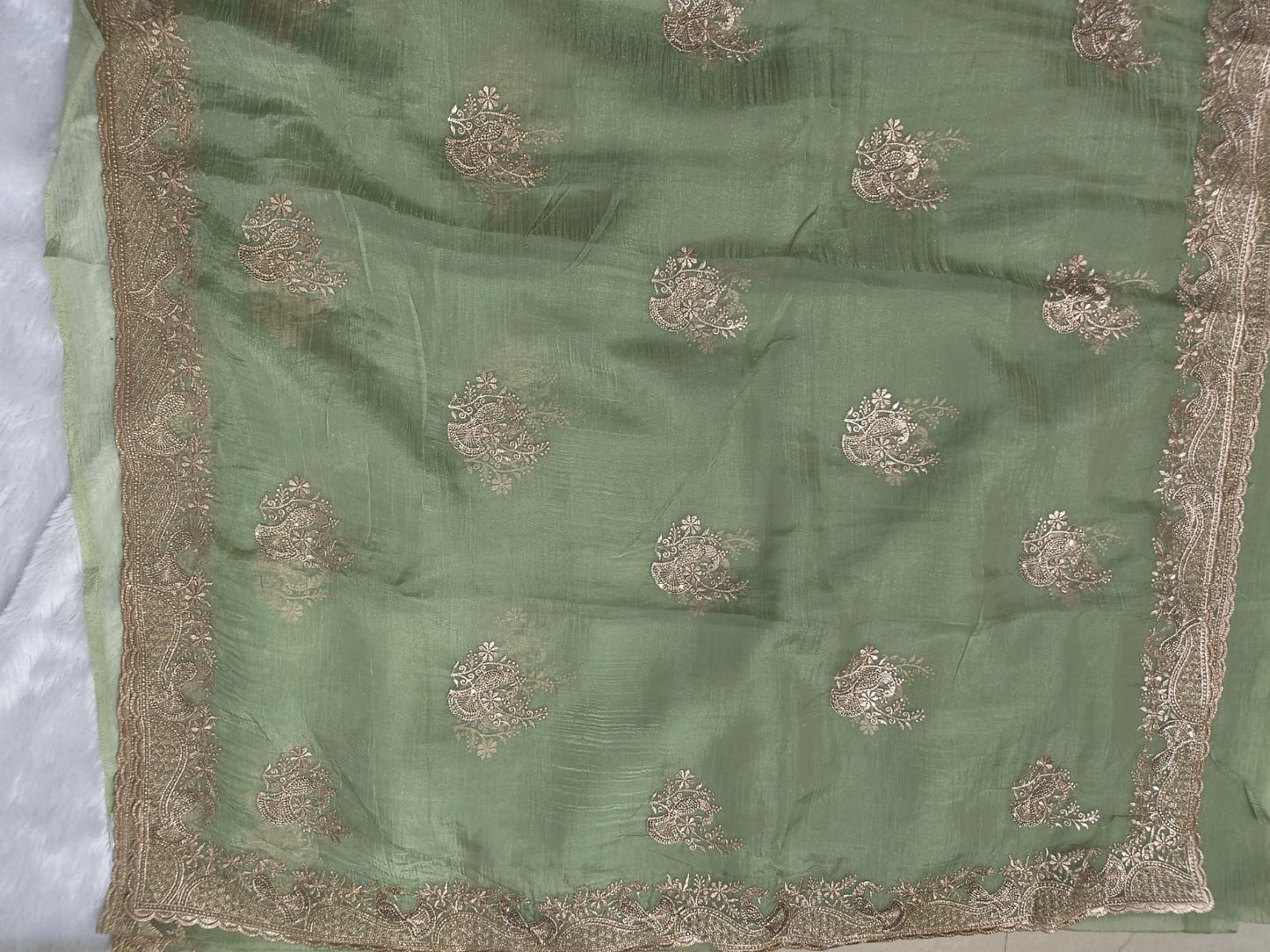 Premium soft organza fancy designer sarees