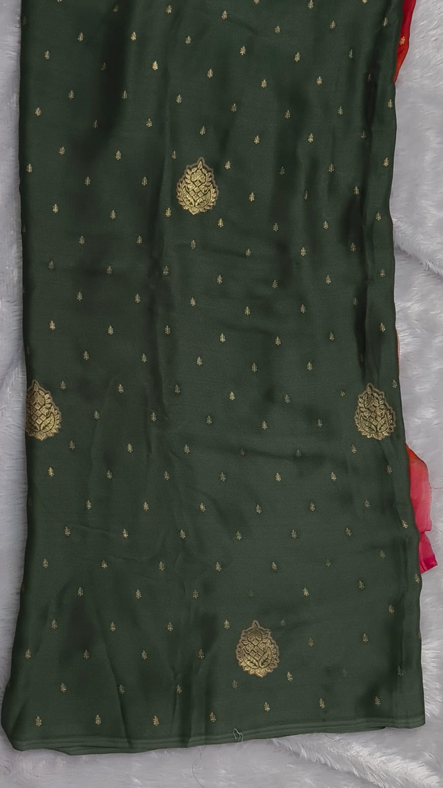 Premium radha pista green saree