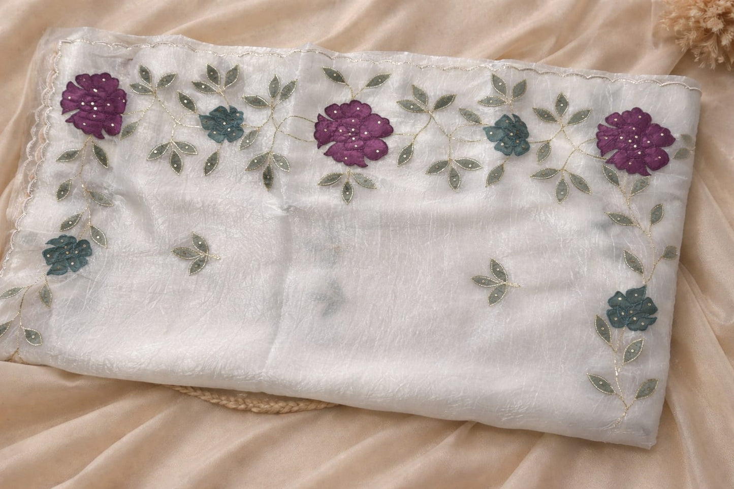 Premium soft organza fancy designer sarees