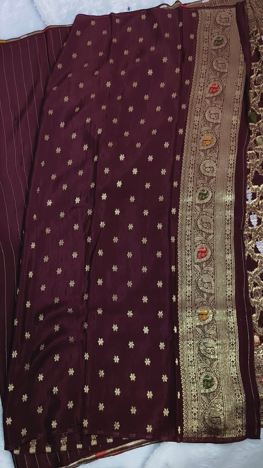 Premium chocolate brown Katan Viscose