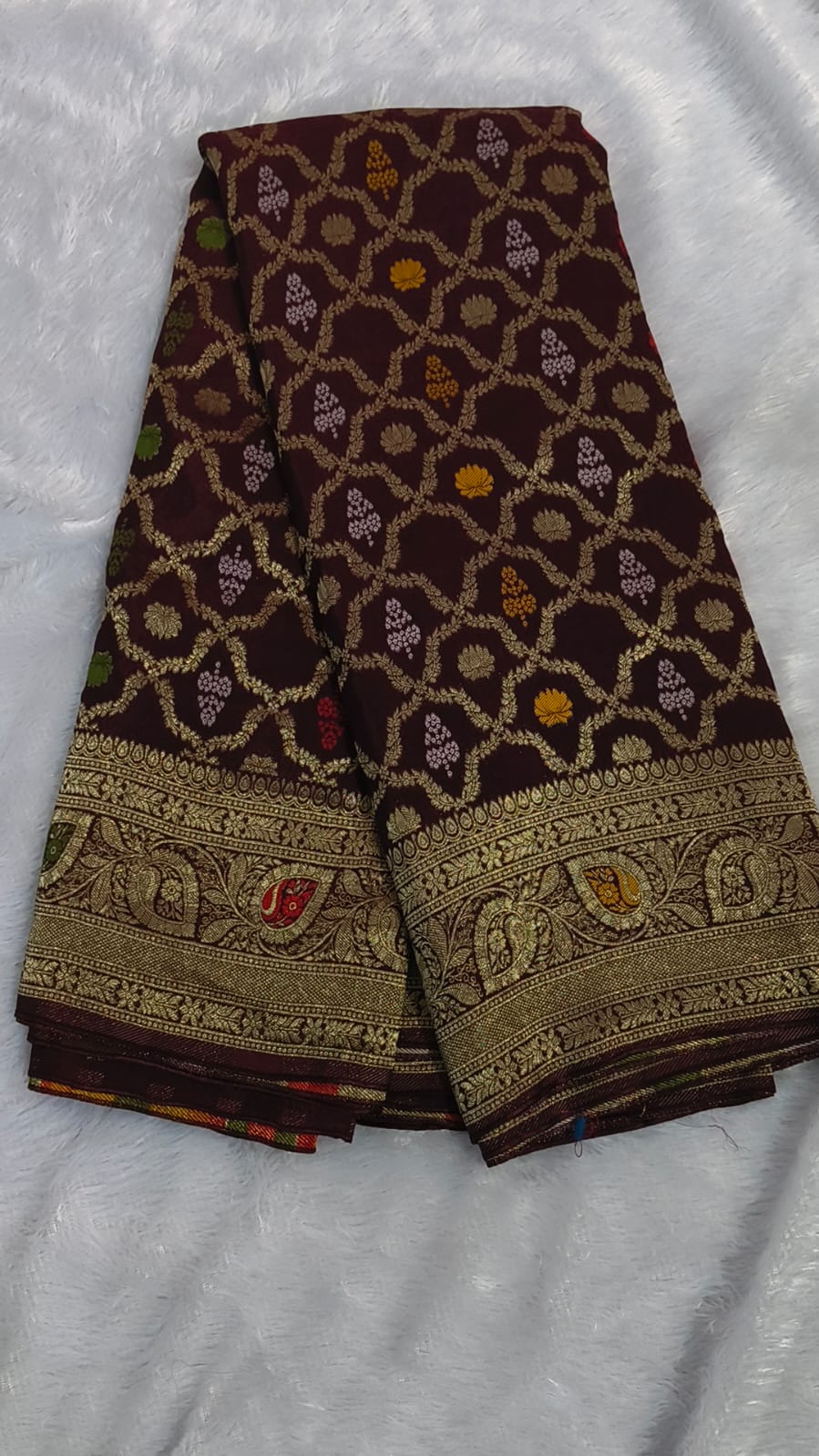 Premium chocolate brown Katan Viscose