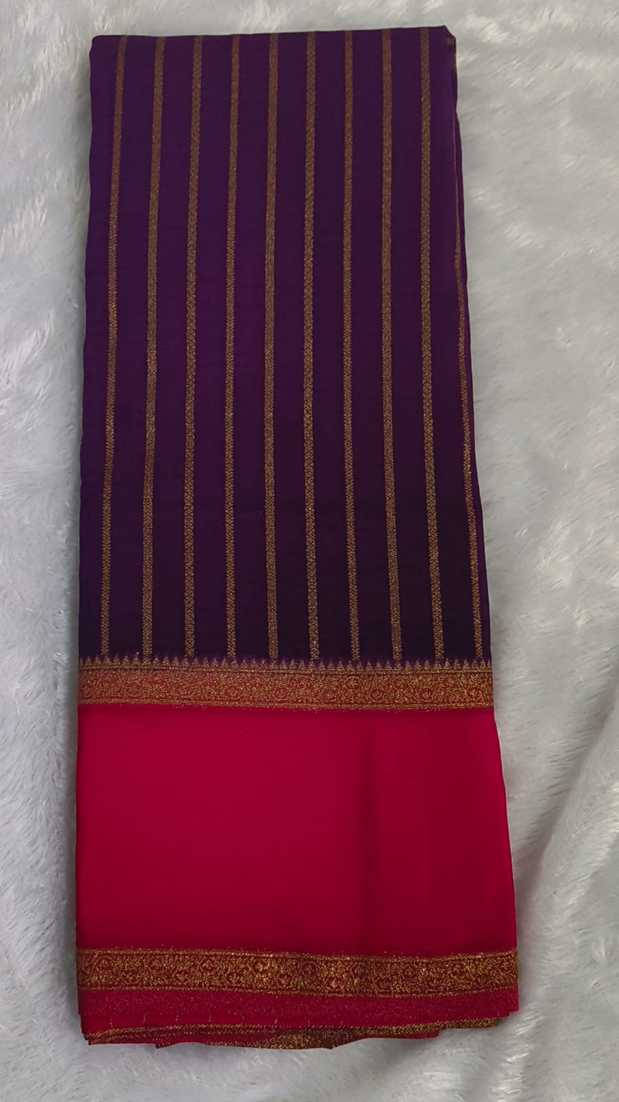 Pure viscose silk contrast