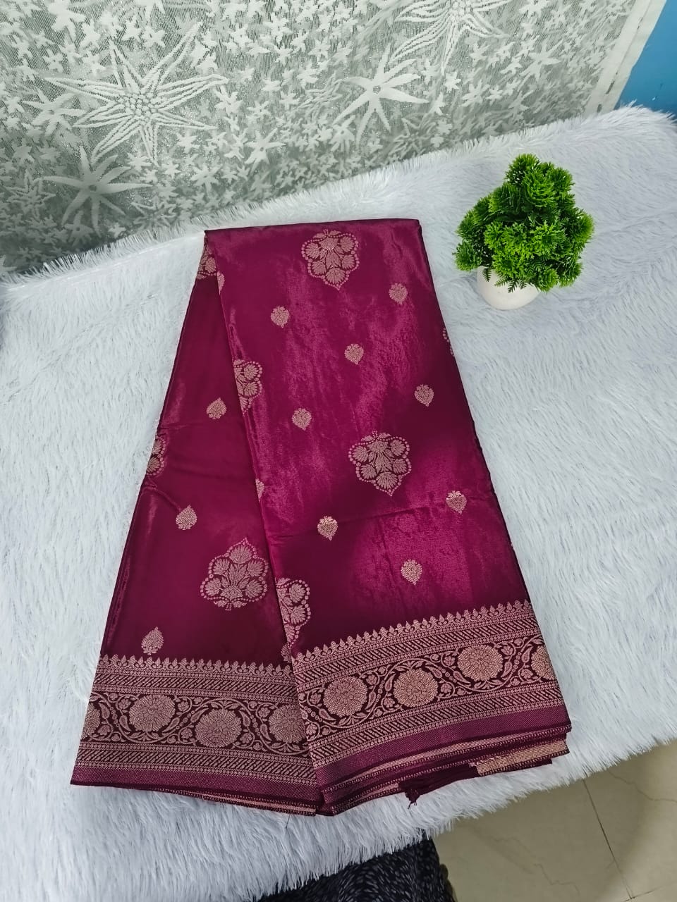 wine pure chinnon silk buta