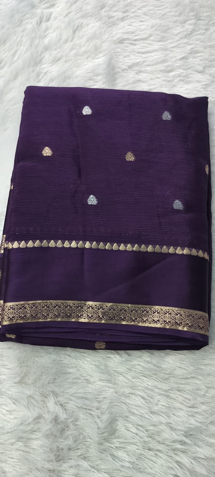 Premium Soft Viscose  Butti saree [chinnon georgette]